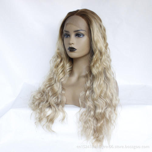 high temperature heat resistant fiber black and grey corn perm wig